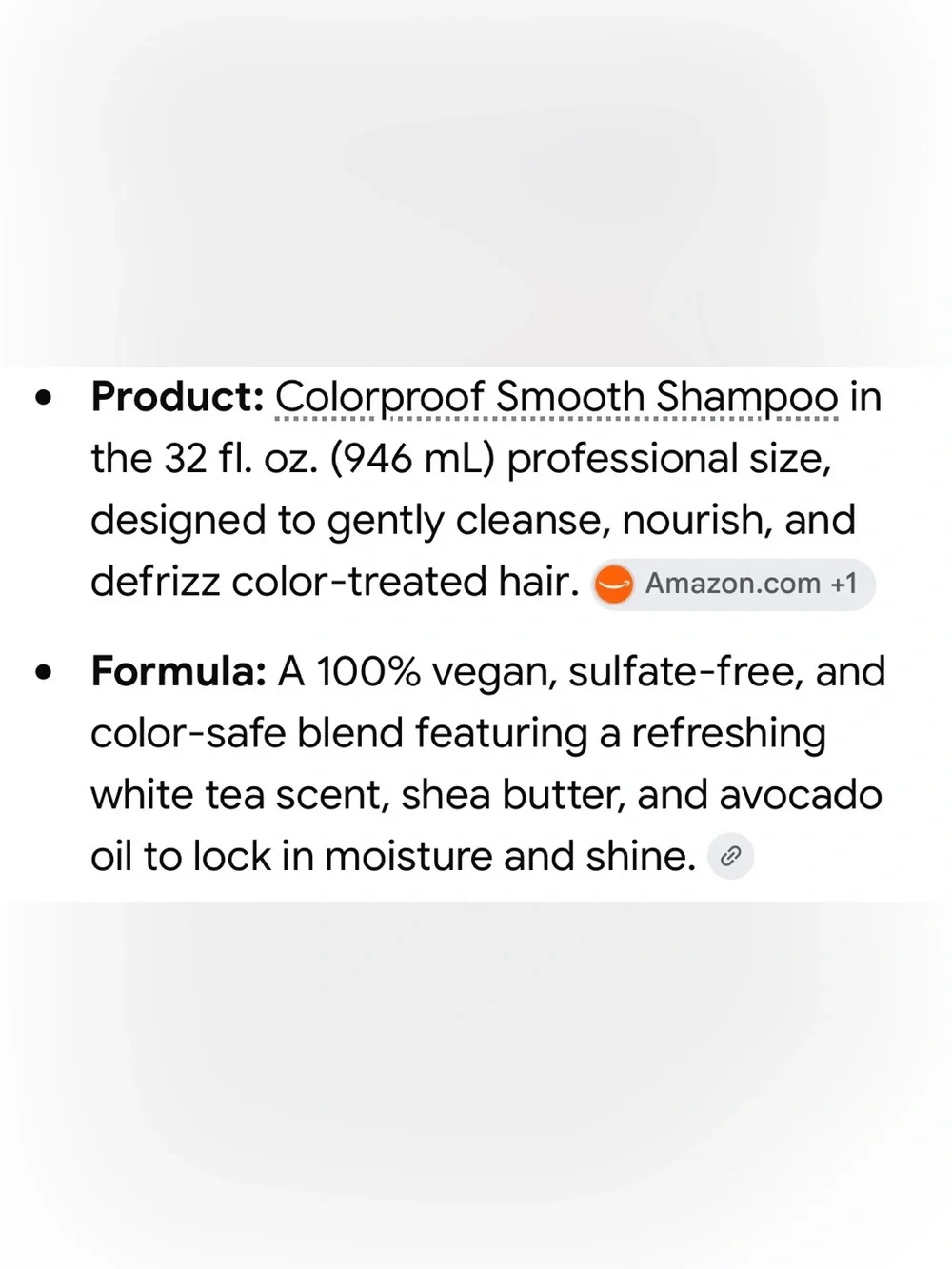 Colorproof Smooth Shampoo new seal lifted 32 oz